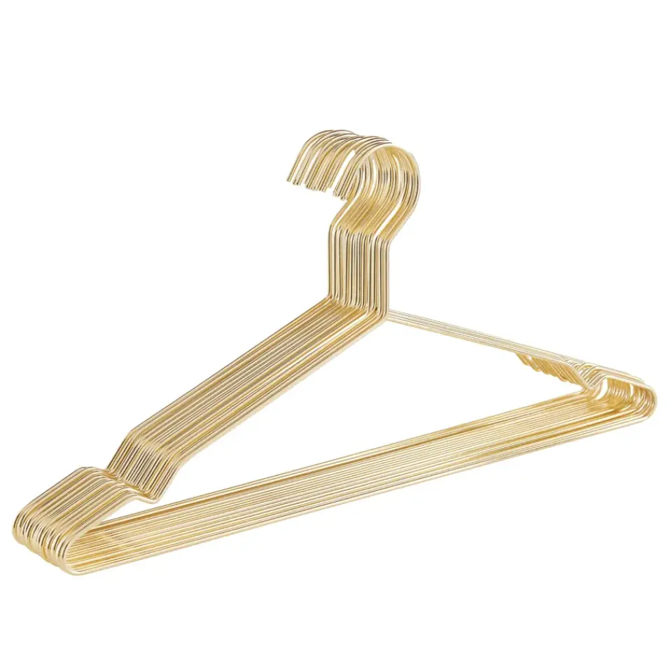 ACAZA 20 Metalen Kleerhangers, Ultra-dunne en Ruimtebesparende Kledinghangers, Goud Sale