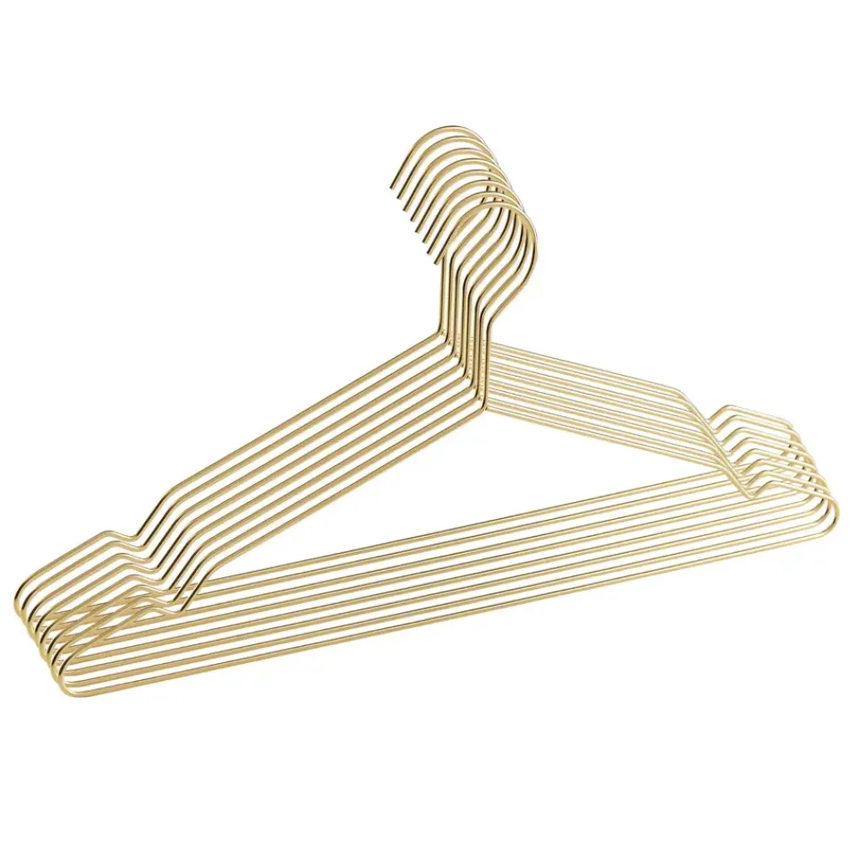 ACAZA 20 Metalen Kleerhangers, Ultra-dunne en Ruimtebesparende Kledinghangers, Goud Sale