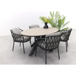 4-Seasons Outdoor 4 Seasons Calpi / GI Edison 180 x 115 cm. tafel - ovale tuinset Best