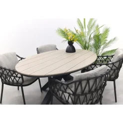4-Seasons Outdoor 4 Seasons Calpi / GI Edison 180 x 115 cm. tafel - ovale tuinset Best