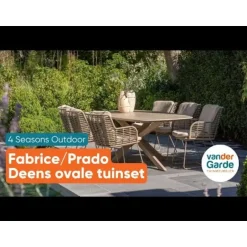 4-Seasons Outdoor 4 Seasons Fabrice lounge dining stoel - Latte Discount