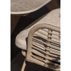 4-Seasons Outdoor 4 Seasons Fabrice lounge dining stoel - Latte Discount