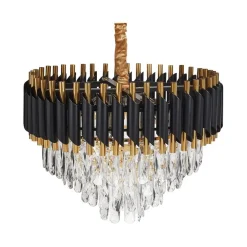 Beliani ABELLAS - Kroonluchter - Goud/Zwart - Metaal Hot