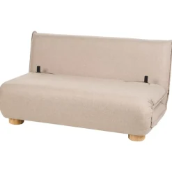 Leen Bakker ABISKO - Slaapbank 2-zits - Beige - Kunstlinnen New