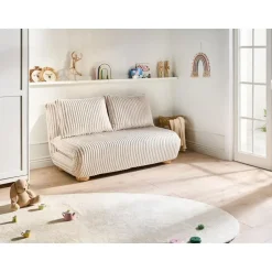 Leen Bakker ABISKO - Slaapbank 2-zits - Gebroken wit - Corduroy Sale