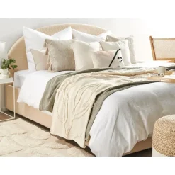 Beliani ACACIA - Plaid - Beige - 130 x 160 cm - Katoen Best