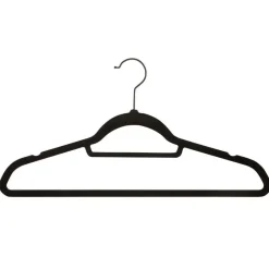 Merkloos ACAZA - 50 Anti-slip kleerhangers - Zwarte haak Best