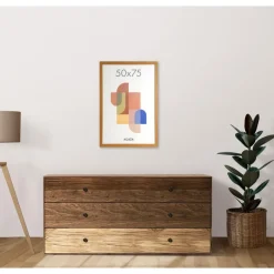 Merkloos ACAZA Fotokader - Fotolijst - 50x75 cm - MDF hout - Warme Eik Sale