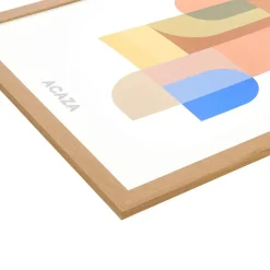 Merkloos ACAZA Fotokader - Fotolijst - 50x75 cm - MDF hout - Warme Eik Sale