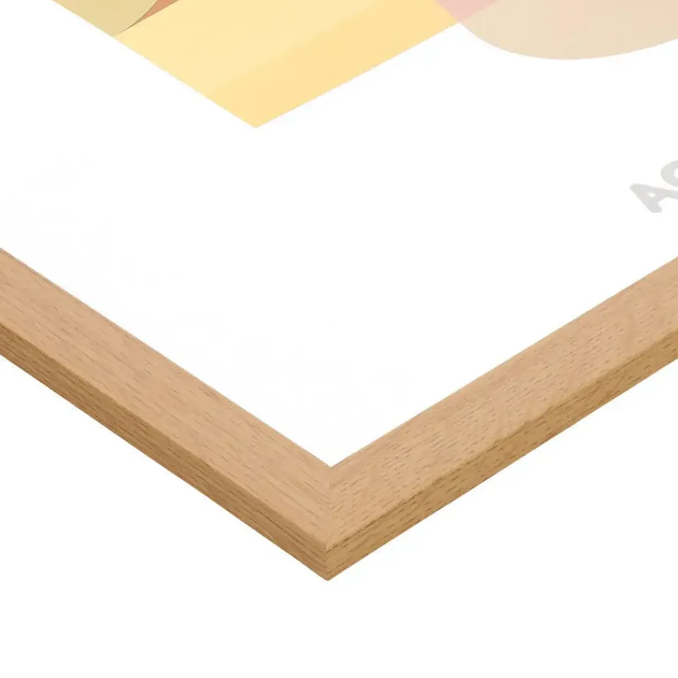 Merkloos ACAZA Fotokader - Fotolijst - 50x75 cm - MDF hout - Warme Eik Sale