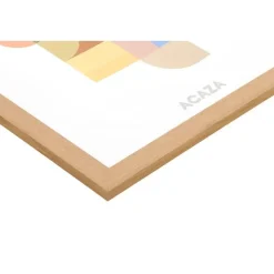 Merkloos ACAZA Fotokader - Fotolijst - 50x70 cm - MDF hout & plexiglas - Warme Eik kleur New