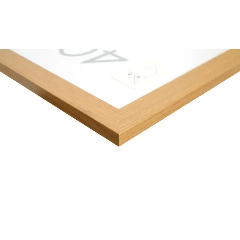 Merkloos ACAZA Fotokader - Fotolijst in MDF van 40x60 cm - Warm Oak - Plexiglas Hot