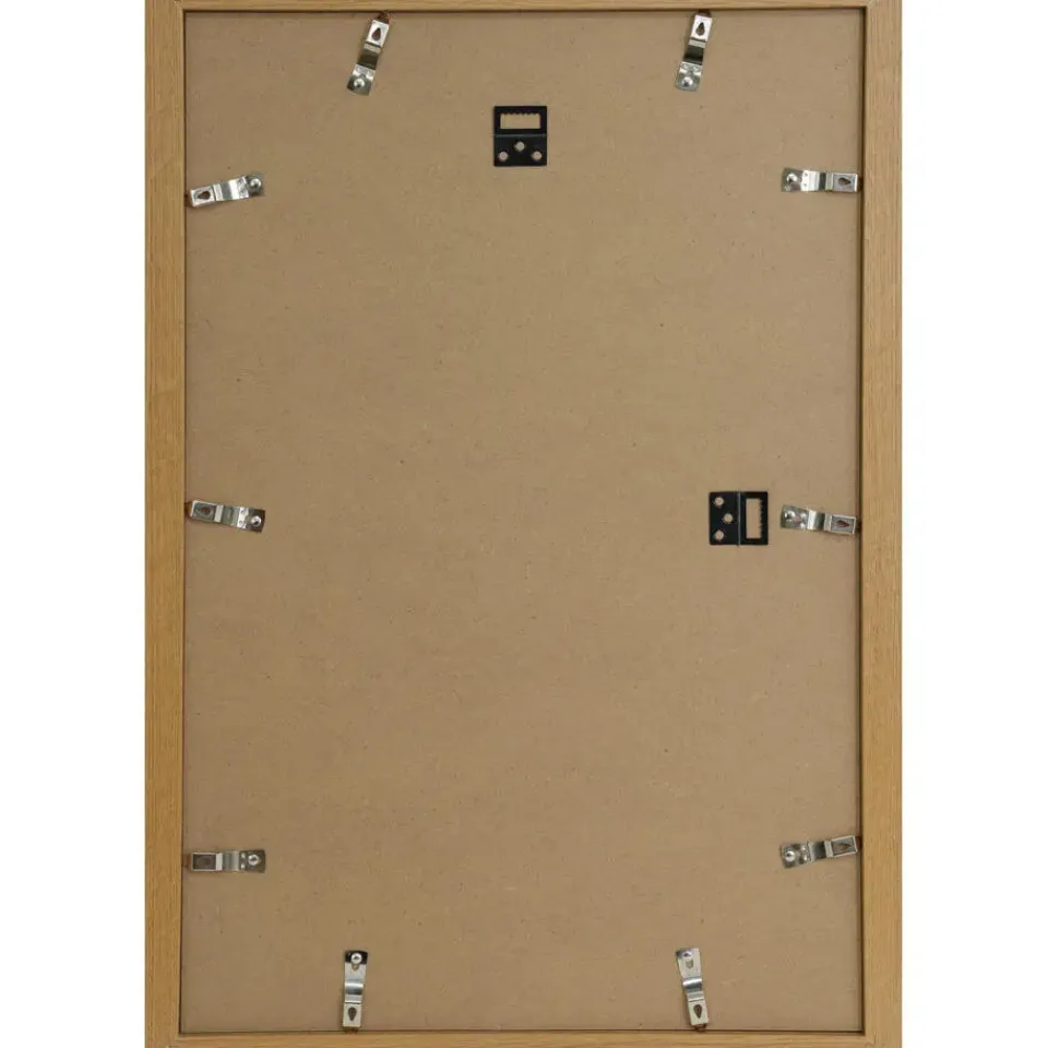 Merkloos ACAZA Fotokader - Fotolijst in MDF van 40x60 cm - Warm Oak - Plexiglas Hot
