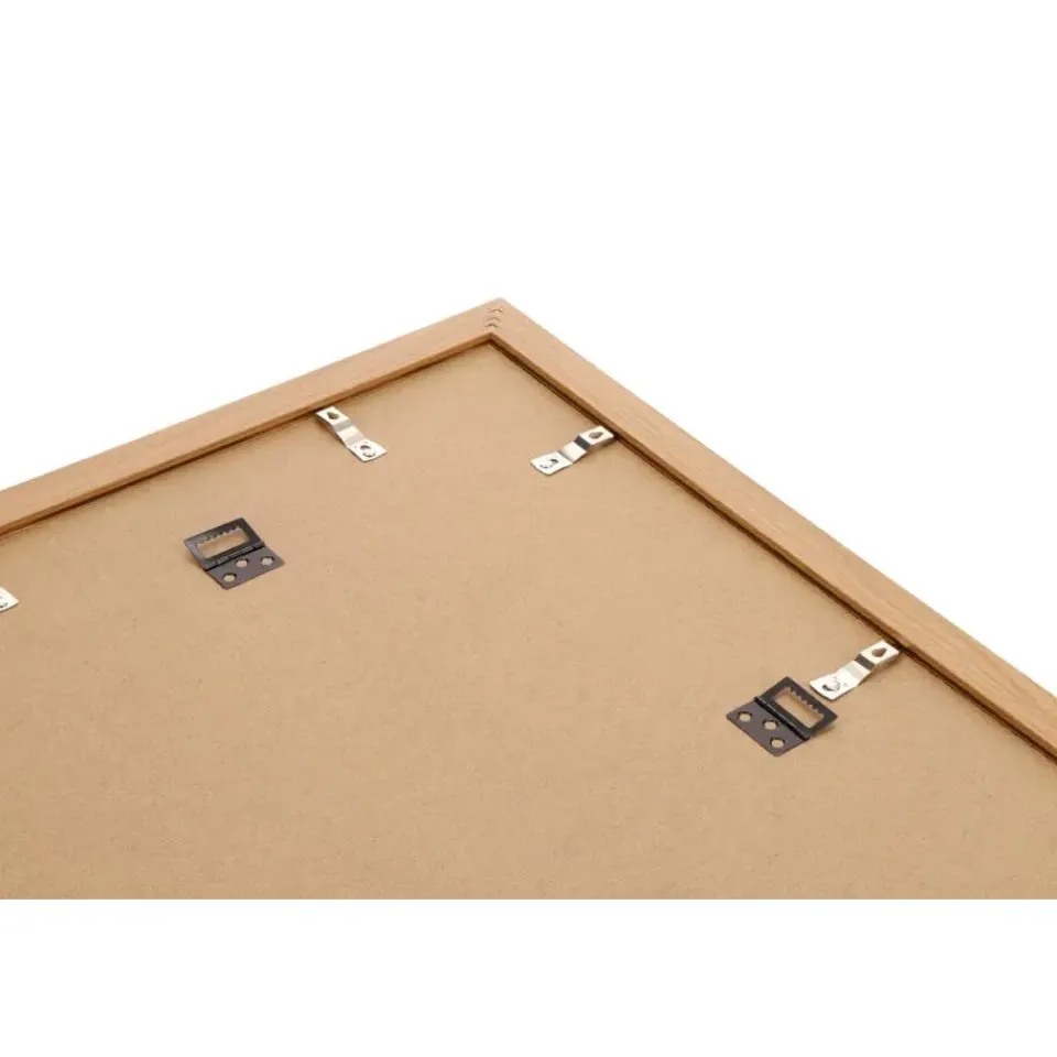 Merkloos ACAZA Fotokader - Fotolijst in MDF van 40x60 cm - Warm Oak - Plexiglas Hot