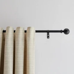 ACAZA Gordijnroede - Uitschuifbare Gordijn Rail - Stang van 240-360 cm - Zwart