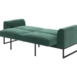 Cosmoliving by Cosmopolitan Adley - 2-zits slaapbank in groen fluweel Best