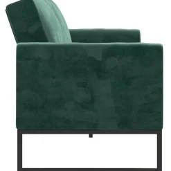 Cosmoliving by Cosmopolitan Adley - 2-zits slaapbank in groen fluweel Best