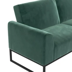 Cosmoliving by Cosmopolitan Adley - 2-zits slaapbank in groen fluweel Best