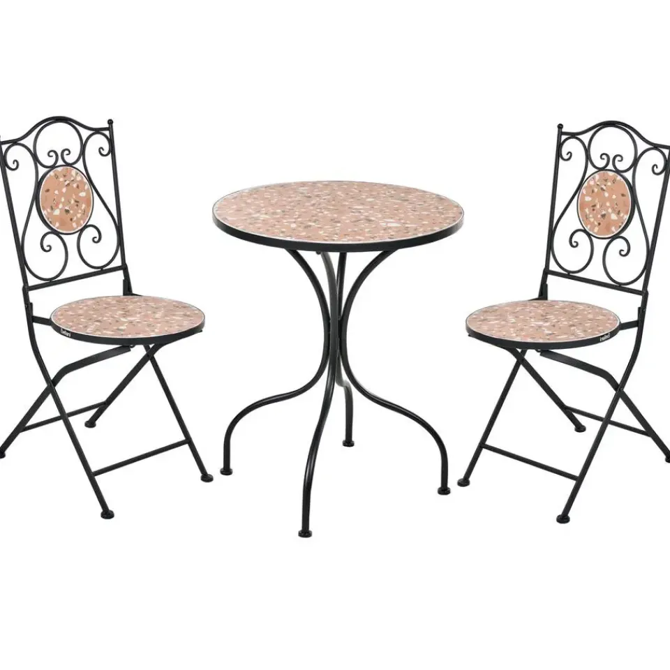 Leen Bakker ADRANO - Bistroset - Zwart - IJzer Clearance