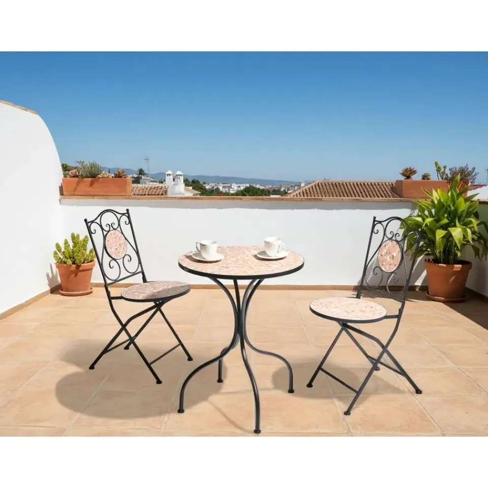 Leen Bakker ADRANO - Bistroset - Zwart - IJzer Clearance