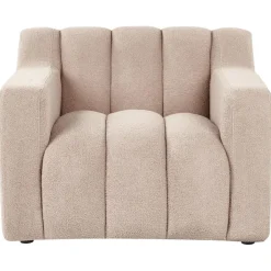 Beliani AGERUP - Fauteuil - Beige - Bouclé Sale