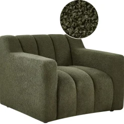 Beliani AGERUP - Fauteuil - Donkergroen - Bouclé Sale