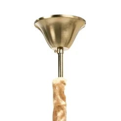 Leen Bakker AGUARICO - Kroonluchter - Messing/Transparant - Glas Discount