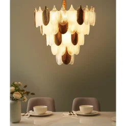 Leen Bakker AGUIRRE - Kroonluchter - Messing/Transparant - Glas Best