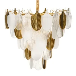 Leen Bakker AGUIRRE - Kroonluchter - Messing/Transparant - Glas Best