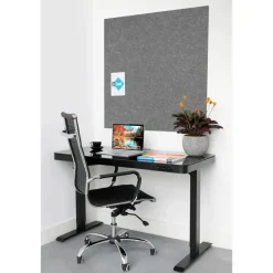 IVOL Akoestisch wandpaneel PET-vilt - 100x100 cm - Grijs Online