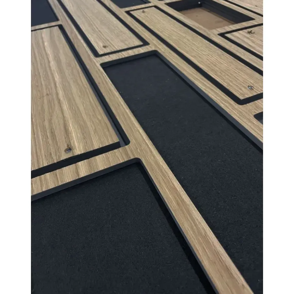 IVOL Akoestisch wandpaneel PET-vilt - 100x100 cm - Zwart Discount