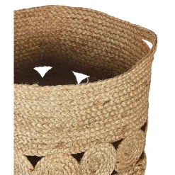 Beliani ALANG - Mand set van 2 - Natuurlijk - Jute Discount