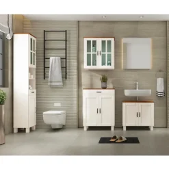 Loft24 Alby - Kast met 2 deuren en 1 lade in grenen wit Sale