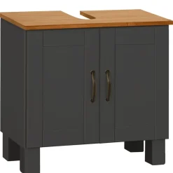 Dorel Home Alby - Wastafelonderkast 60 cm met 2 deuren in antraciet Best