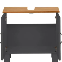 Dorel Home Alby - Wastafelonderkast 60 cm met 2 deuren in antraciet Best