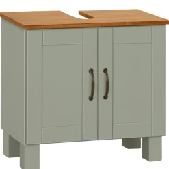 Dorel Home Alby - Wastafelonderkast 60 cm met 2 deuren in groen Outlet