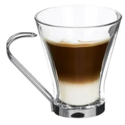 Alessandro Koffieglazen - 6x - 150 ml - cappuccino glas - RVS oor Discount