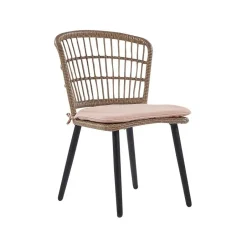 Beliani ALIANO - Tuinset 6 personen - Natuurlijk - PE rotan Online