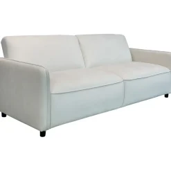 Dorel Home Alicia - Slaapbank 3-zits in crèmekleurige fluweel Sale