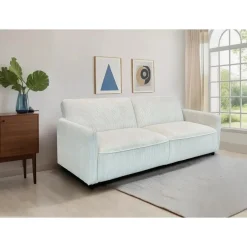 Dorel Home Alicia - Slaapbank 3-zits in crèmekleurige stof Hot