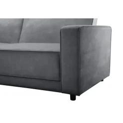 Dorel Home Allie - 3-zits hoekslaapbank in antraciet fluweel Hot