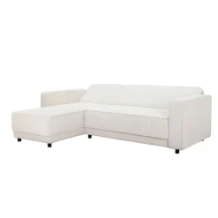 Dorel Home Allie - 3-zits hoekslaapbank in crèmekleurige stof Sale