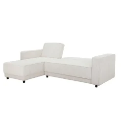 Dorel Home Allie - 3-zits hoekslaapbank in crèmekleurige stof Sale