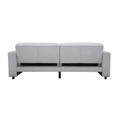 Dorel Home Allie - 3-zits slaapbank in lichtgrijs fluweel Best