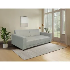 Dorel Home Allie II - Slaapbank 3-zits in cappuccinokleurige stof