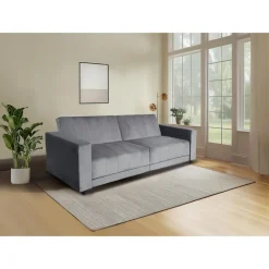 Dorel Home Allie II - Slaapbank 3-zits in antraciet fluweel Online