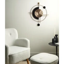 Beliani ALLOGNY - Wandklok - Goud/Zwart - Ijzer Outlet