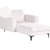 Leen Bakker ALNES - Chaise longue - Wit - Polyester New