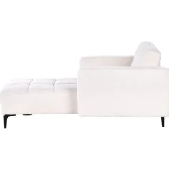Leen Bakker ALNES - Chaise longue - Wit - Polyester New