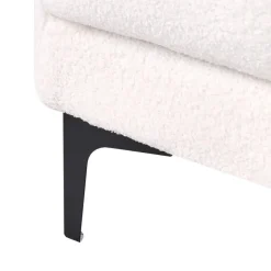 Leen Bakker ALNES - Chaise longue - Wit - Polyester New